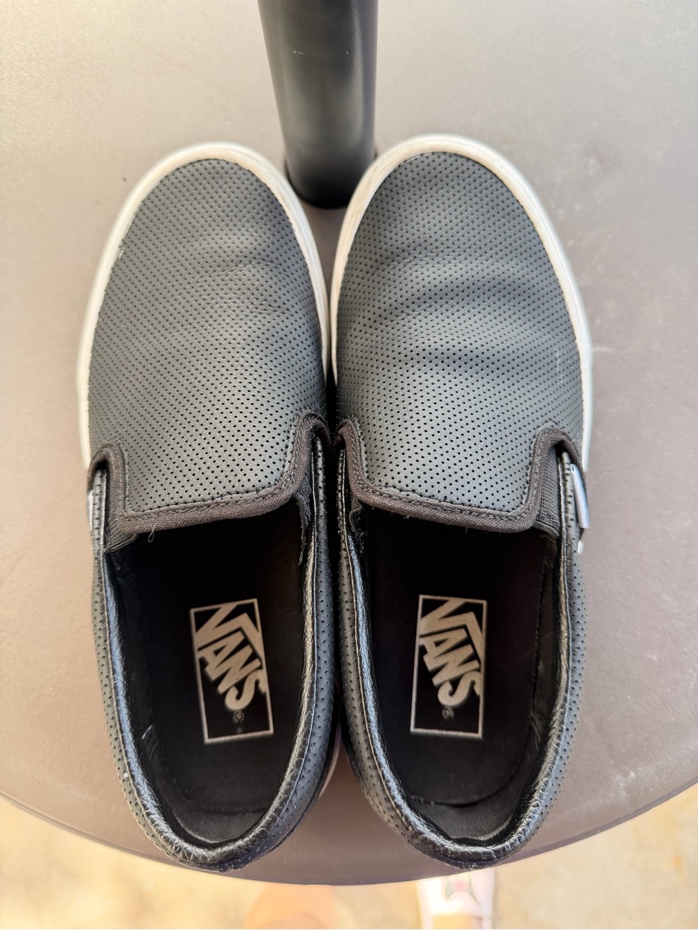 Vans Black Perforated Slip-On